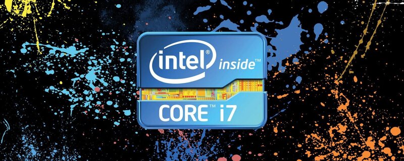 Intel Core I7 Processor — Black, Dynamic, Digital Art, Logo