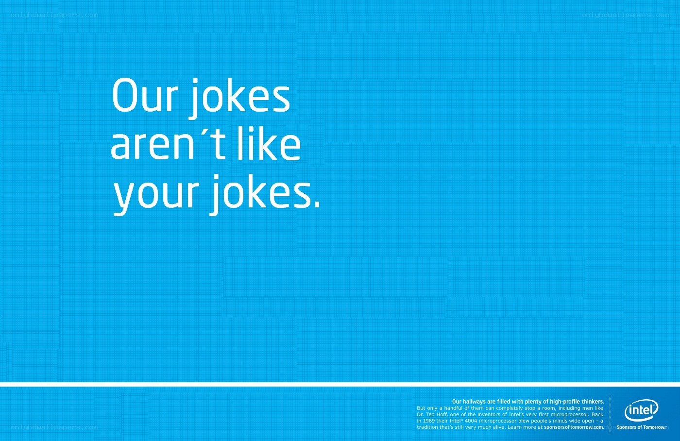 Intel joke ad