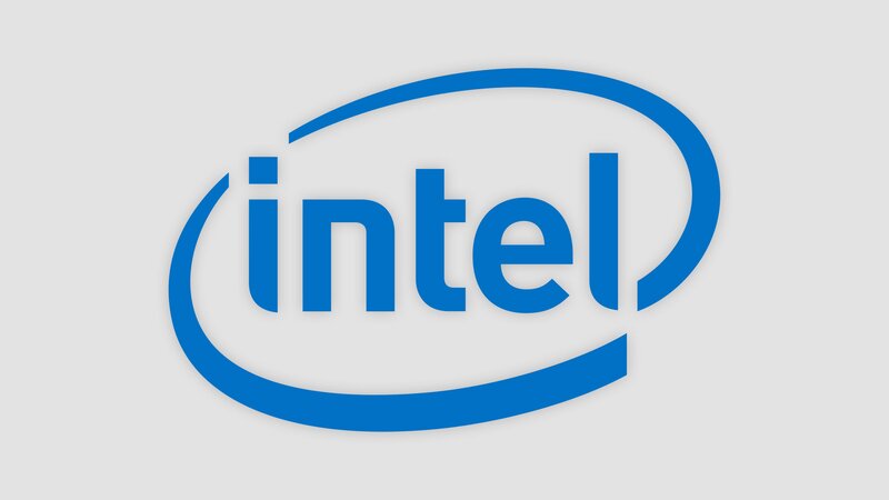 Intel Logo — Blue, Neutral, Vector Art