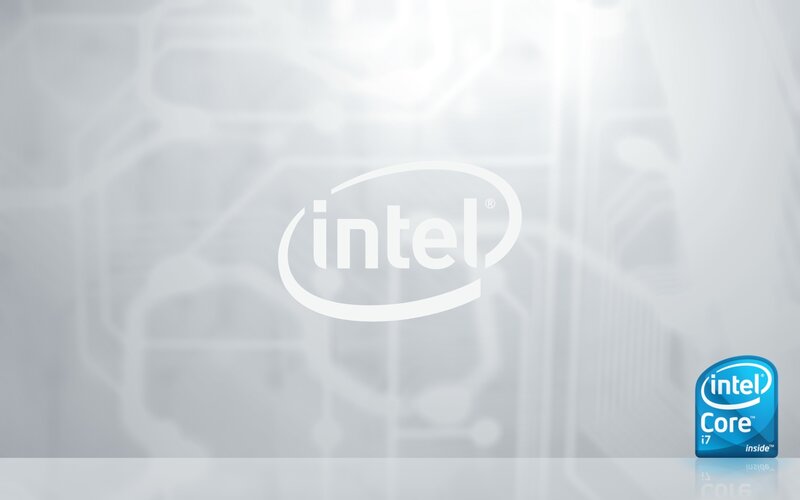 Intel Logo on Circuit Board