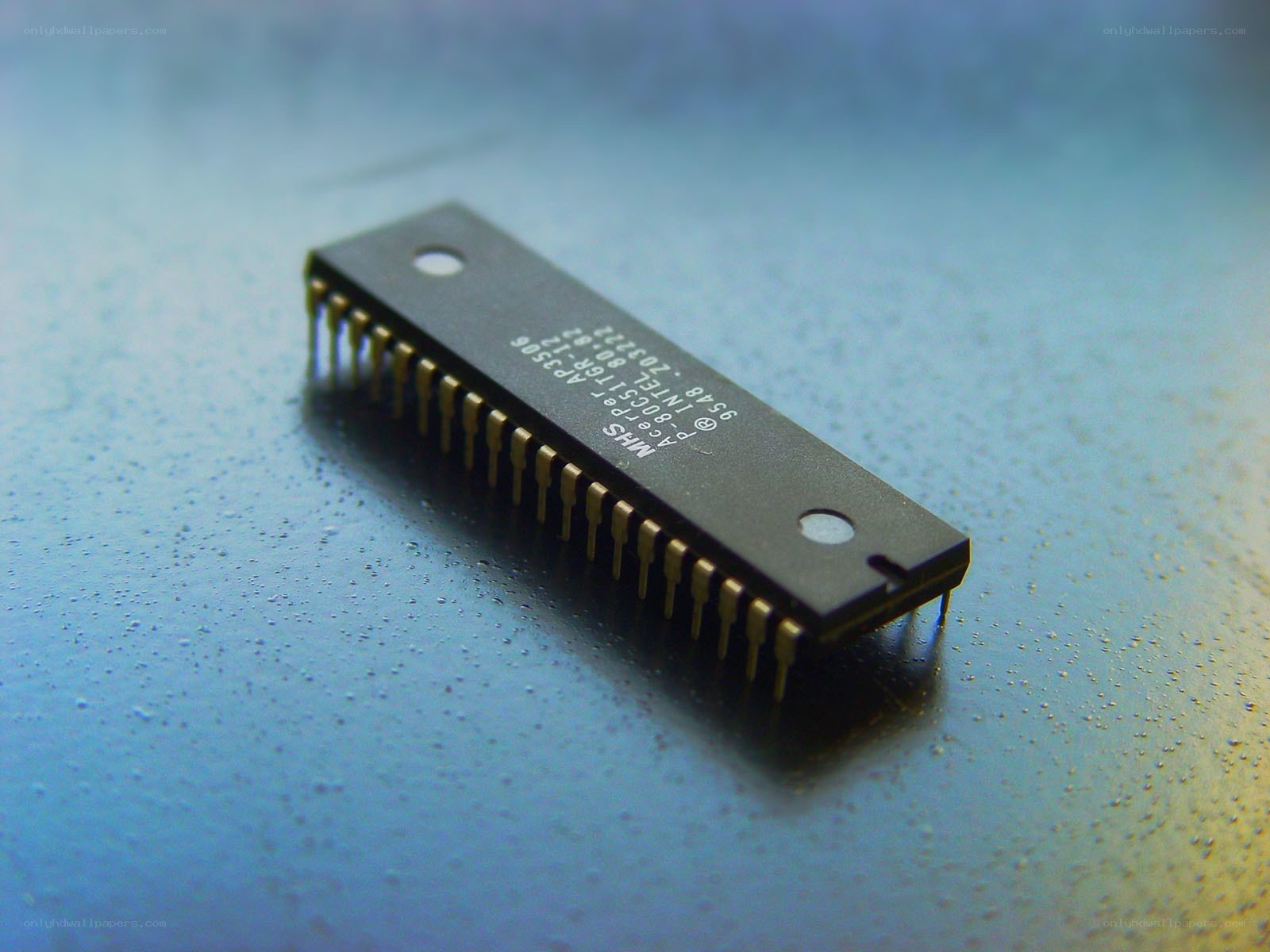Intel microprocessor chip