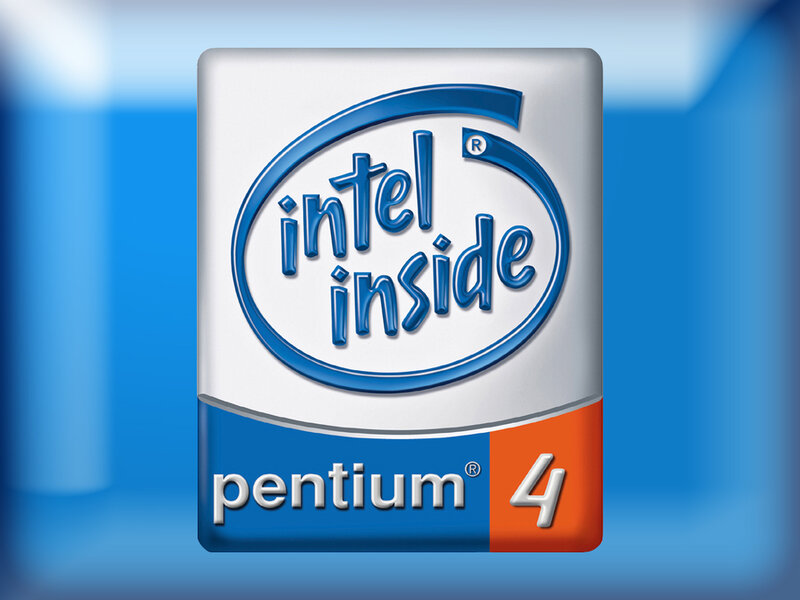 Intel Pentium 4 Logo — Blue, Neutral