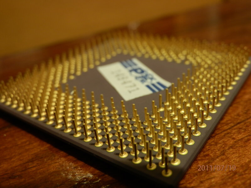 Intel Processor Chip — Gold