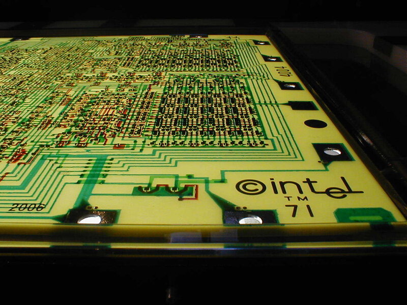 Intel silicon wafer