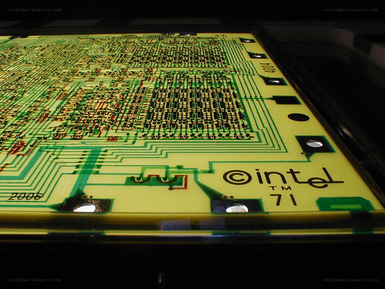 Intel silicon wafer