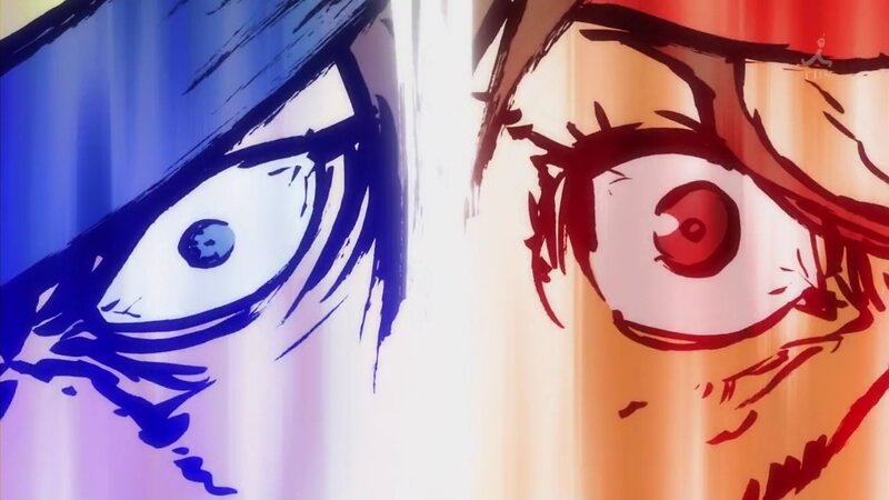 intense anime eye close-up