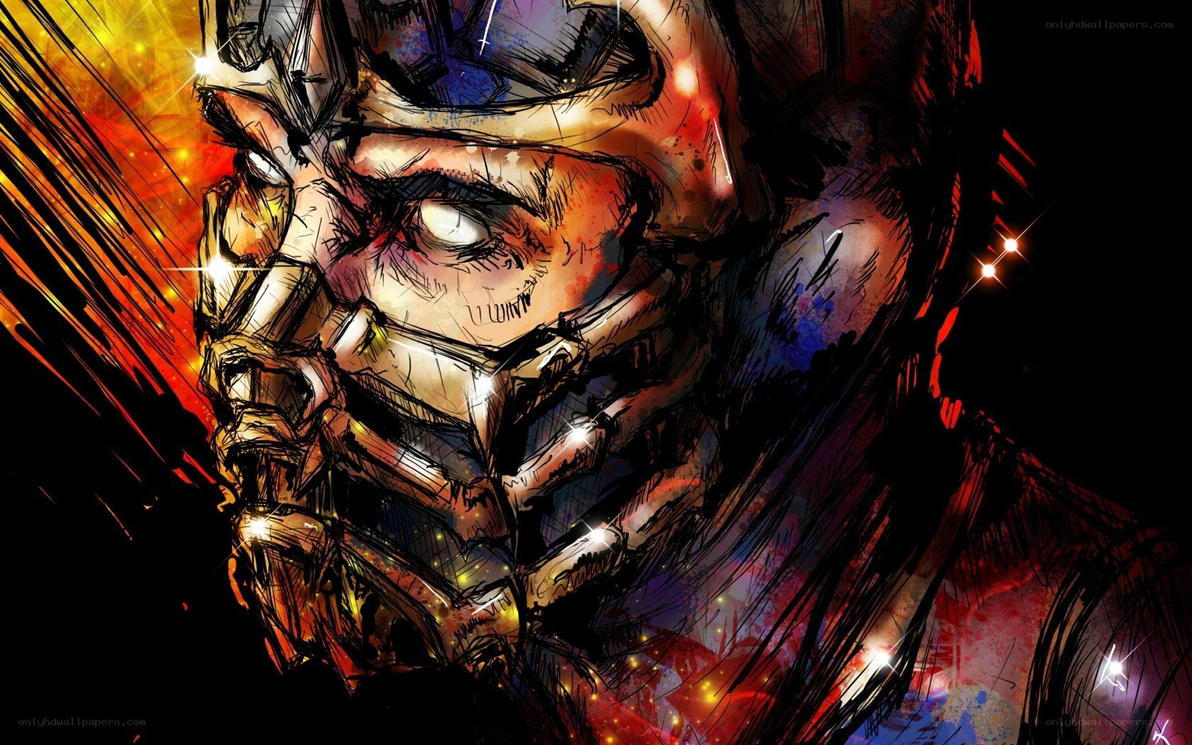 intense character portrait