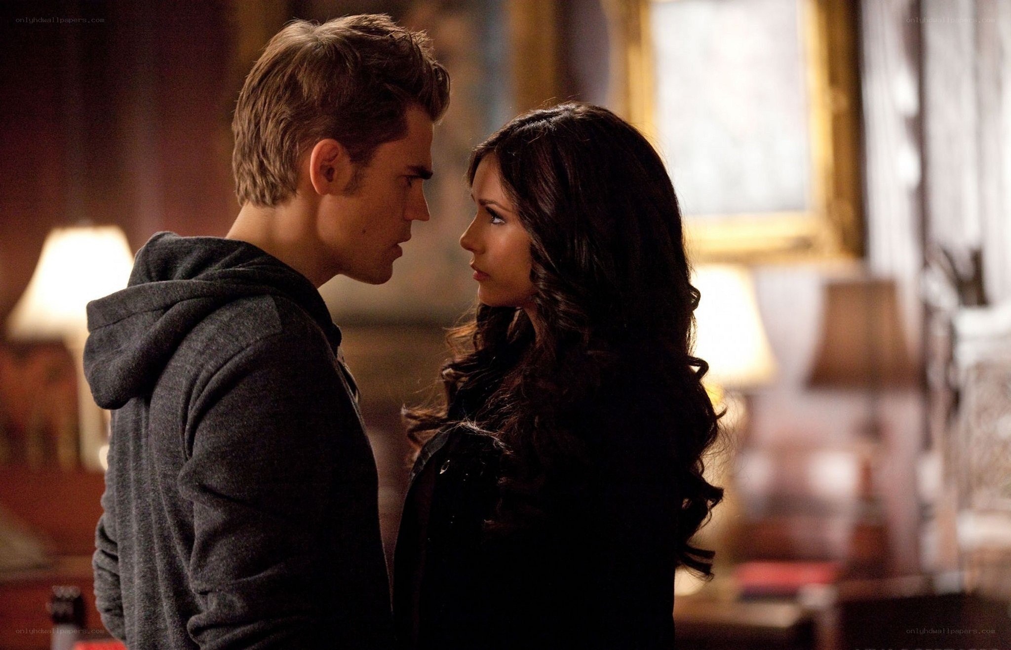 intense face-to-face moment
