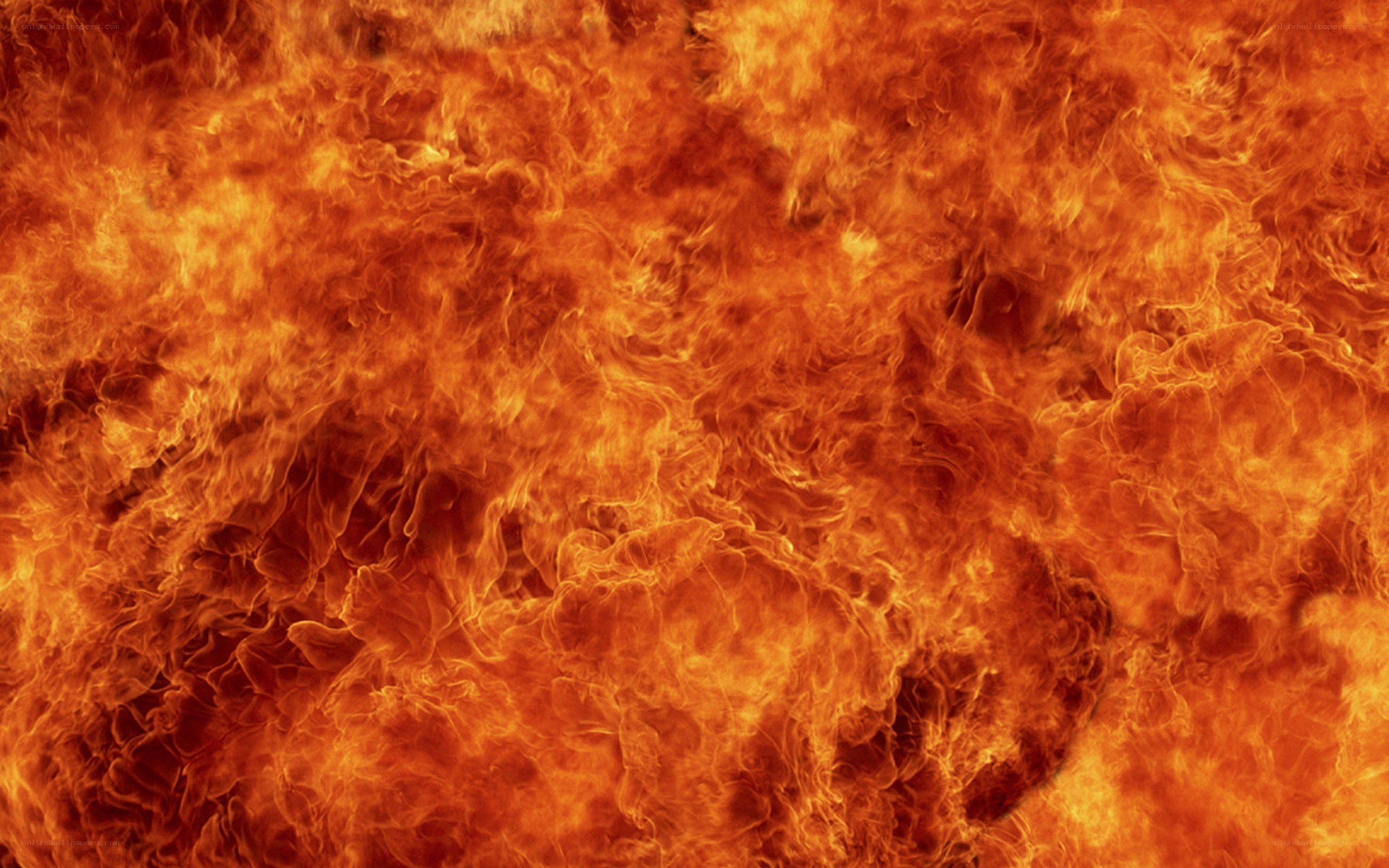 intense fire flames