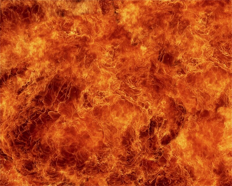 intense fire flames