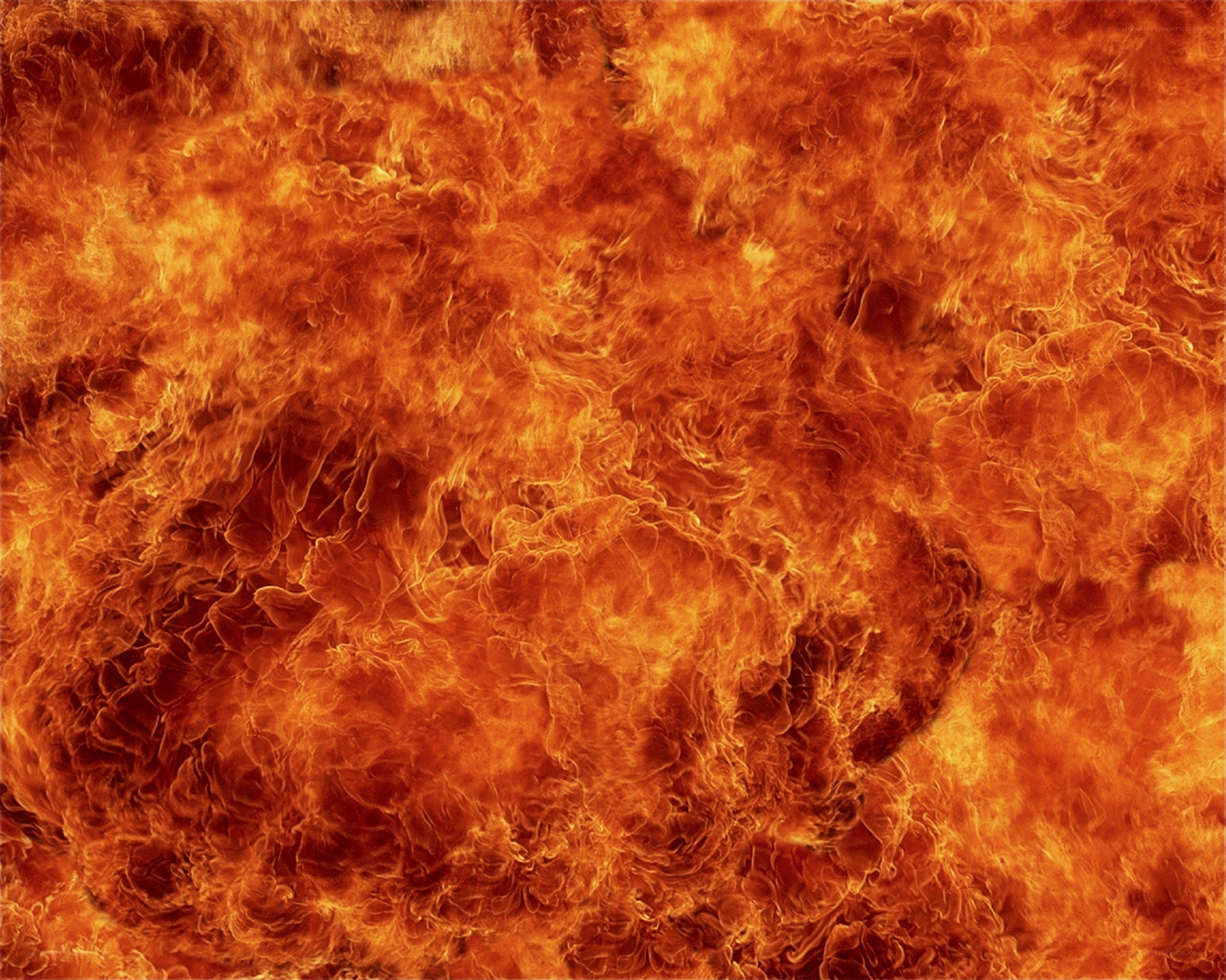 intense fire flames