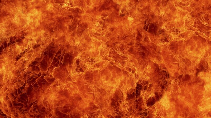 Intense Fire Flames — Orange, Red