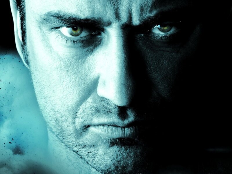 intense man's face close-up