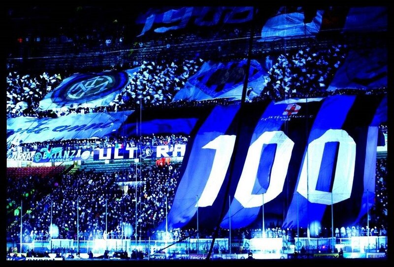 Inter Milan fans celebrate 100 years