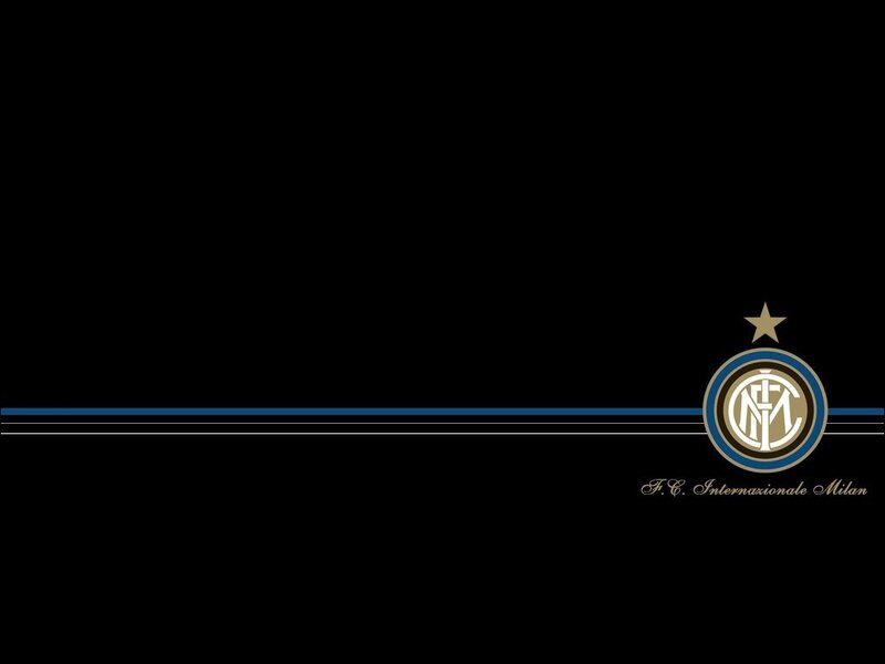 Inter Milan logo on black background
