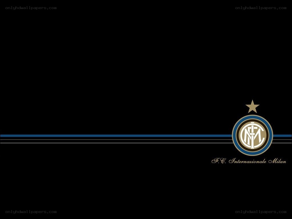 Inter Milan logo on black background