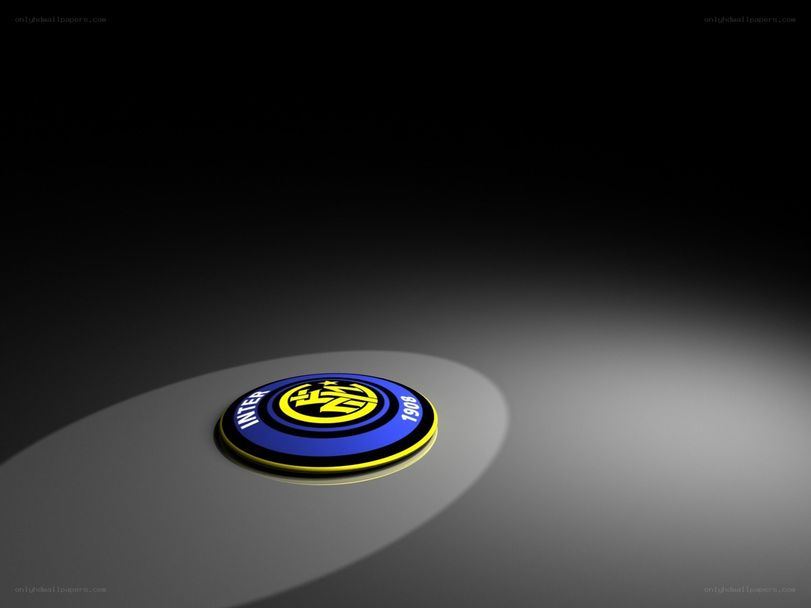 Inter Milan logo on spotlight