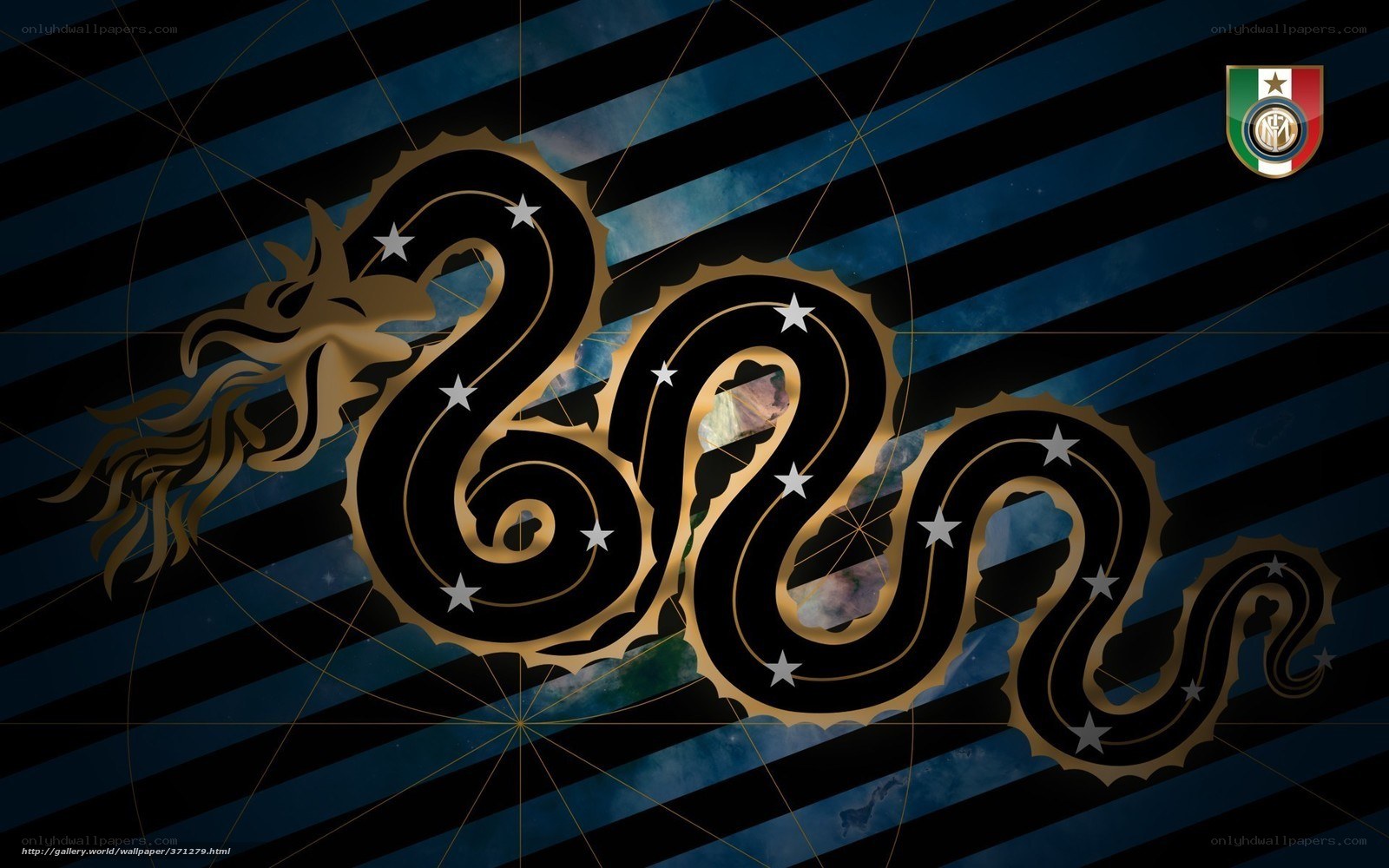 Inter Milan logo with dragon design