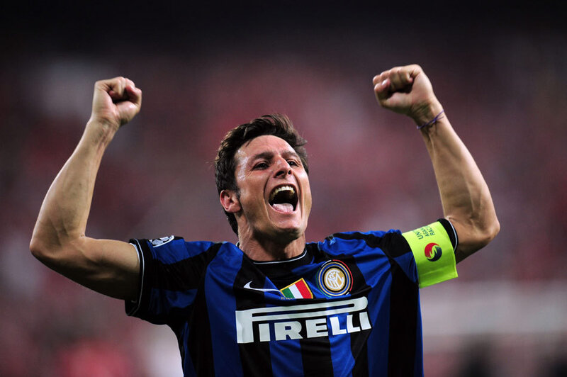 Inter Milan player celebrating