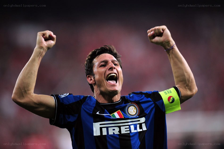 Inter Milan player celebrating