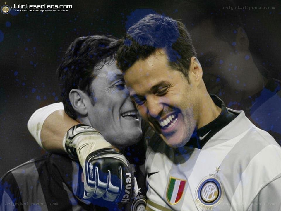 Inter Milan players celebrating