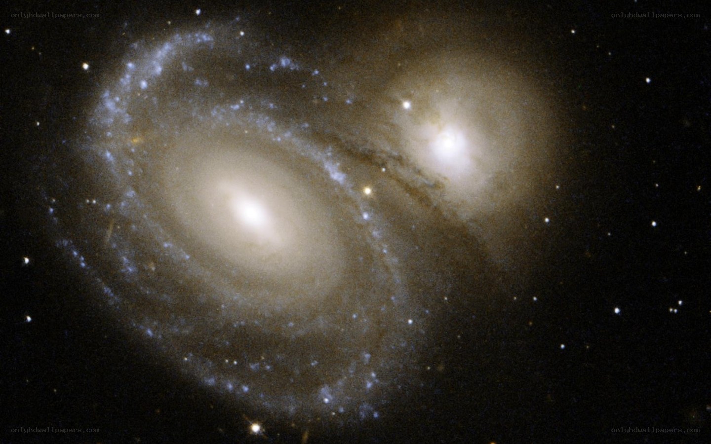 interacting spiral galaxies