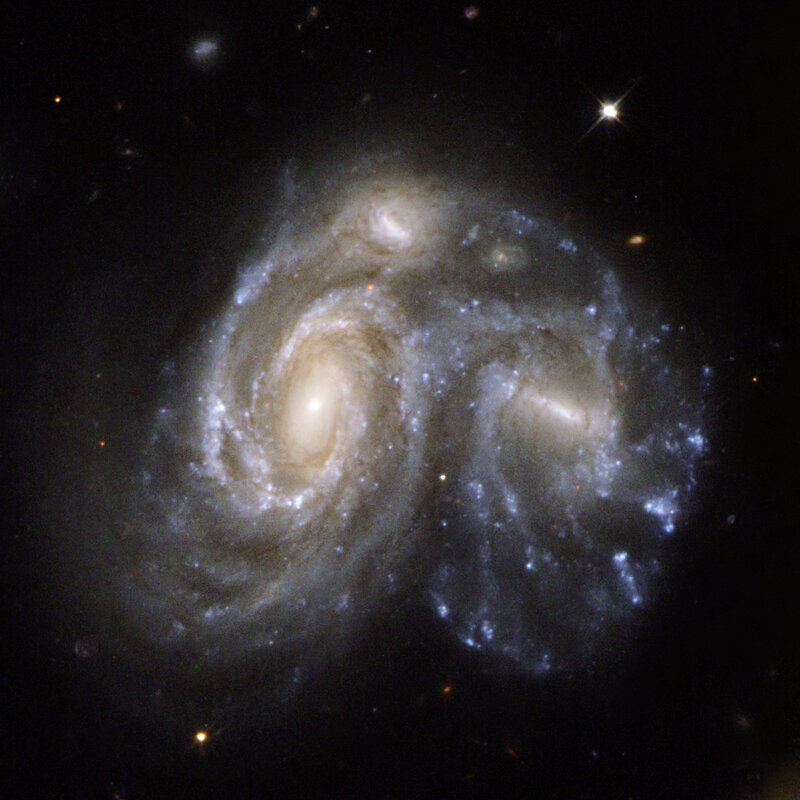 interacting spiral galaxies