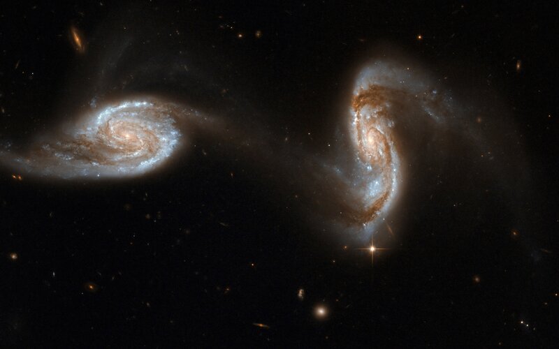 interacting spiral galaxies