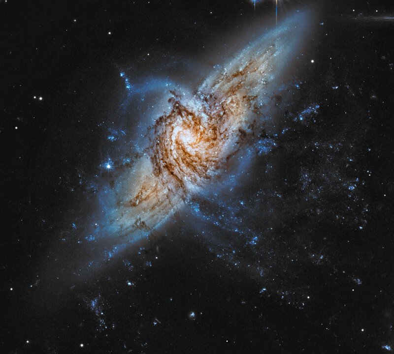 Interacting Spiral Galaxies — Blue