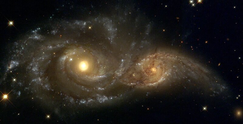 interacting spiral galaxies