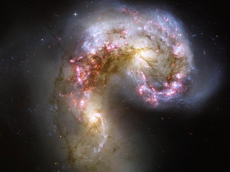 Interacting Spiral Galaxies — White