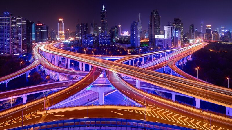 Interconnected Highway Interchange — Purple