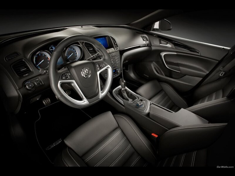 Interior of a black Buick Regal GS