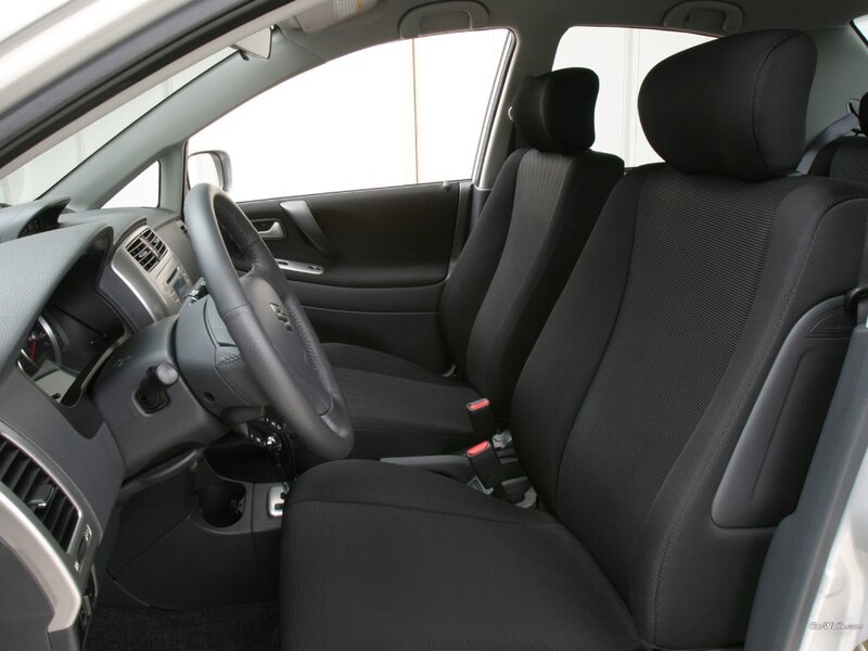 Interior of a black car