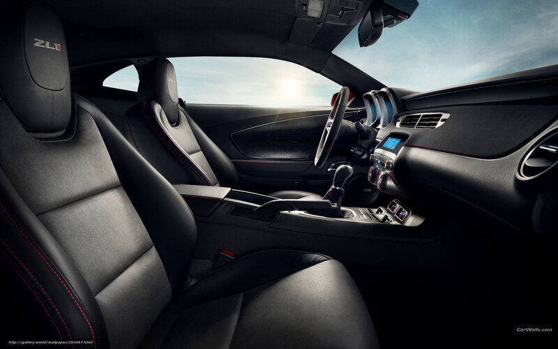 Interior of a black sports car