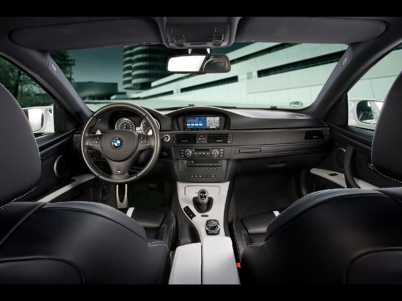Interior of a BMW Car — Black, Center Console