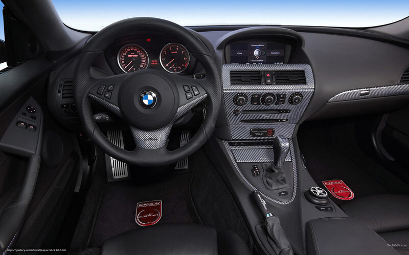 Interior of a BMW Car — Black, Neutral, Photograph