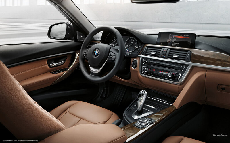 Interior of a BMW Car — Brown, Modern