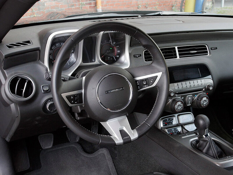 interior of a camaro car