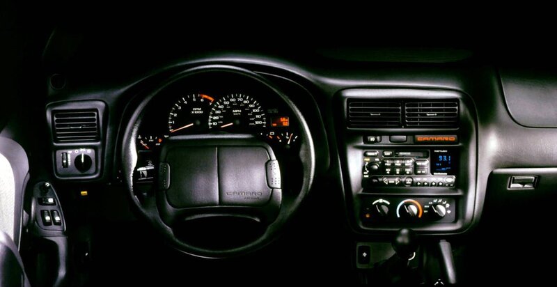interior of a camaro car