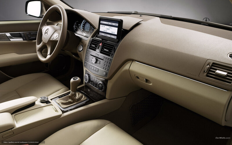 Interior of a Car — Beige, Neutral, Photograph, Steering Wheel, Dashboard, Gear Shift