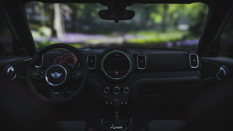 Interior of a Car — Black, Calm, Afternoon, Photograph