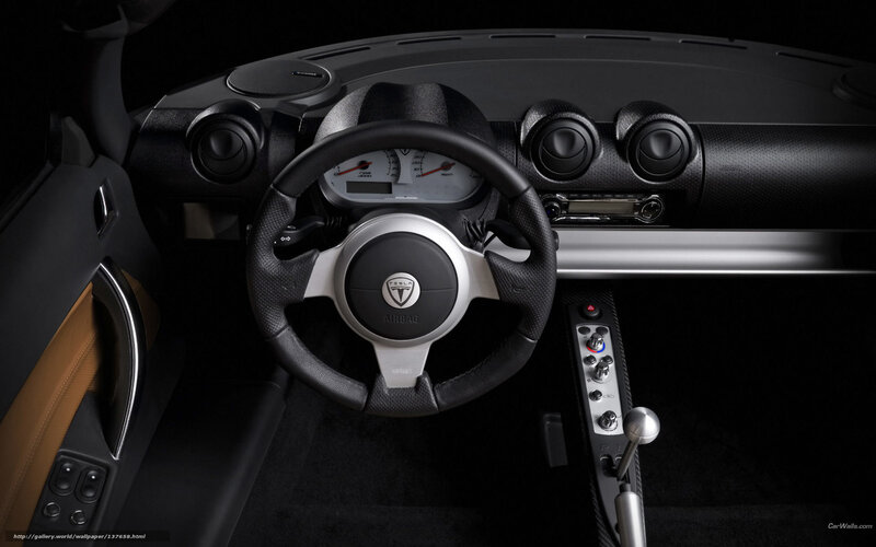 Interior of a Car — Black, Dark, Photograph, Steering Wheel, Dashboard, Gear Shift