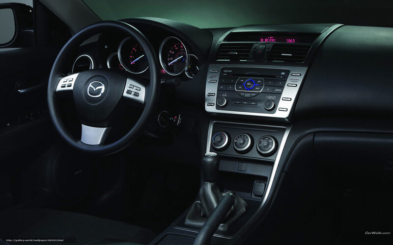 Interior of a Car — Black, Dark, Photograph, Steering Wheel, Dashboard