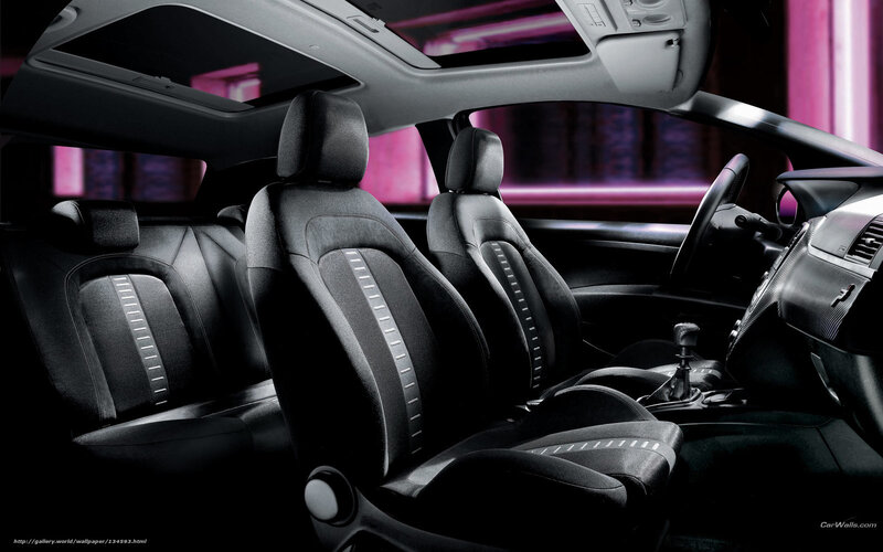 Interior of a Car — Black, Dramatic, Night