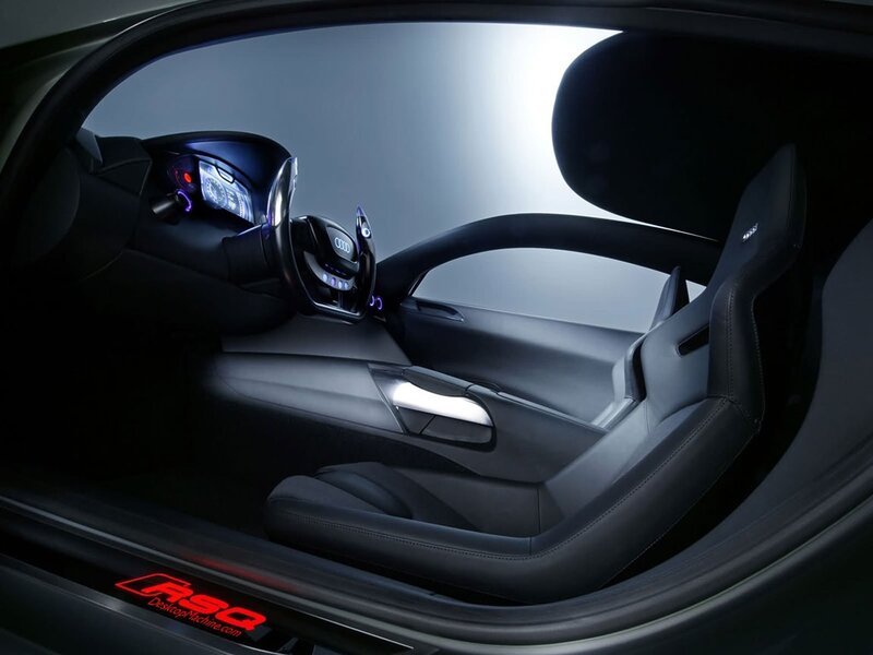 Interior of a Car — Black, Dramatic, Photograph, Steering Wheel, Dashboard, Seat, Gray