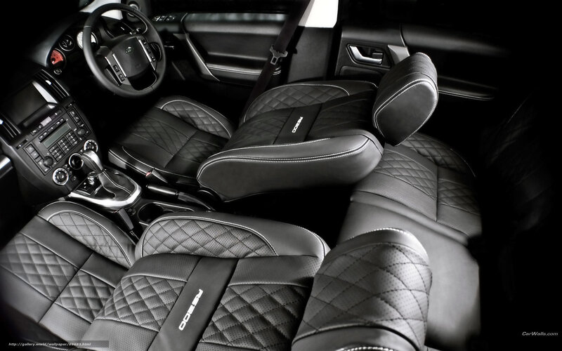 Interior of a Car — Black, Dramatic, Photograph, Steering Wheel, Dashboard, Seats