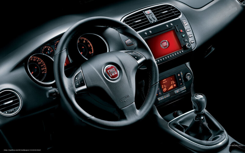 Interior of a Car — Black, Dramatic, Photograph, Steering Wheel, Dashboard