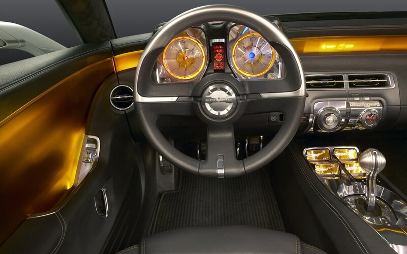 Interior of a Car — Black, Futuristic, Photograph