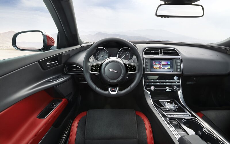 Interior of a Car — Black, Modern, Afternoon